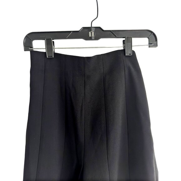 Zara XS Black Tailored Pleated High Waisted Wide Legged Shorts - Picture 5 of 12